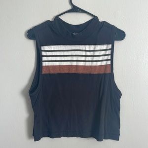 We The Free navy blue striped tank size small